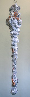 JaynieCrimmins-Totem1-3'H x varying widths and depths-shredded household mail